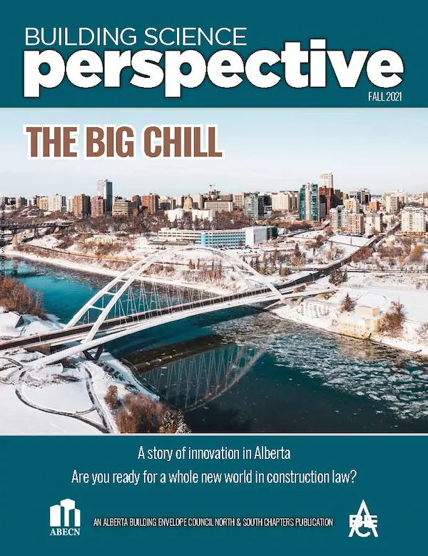 Cover of the Spring 2021 Building Science Perspective publication