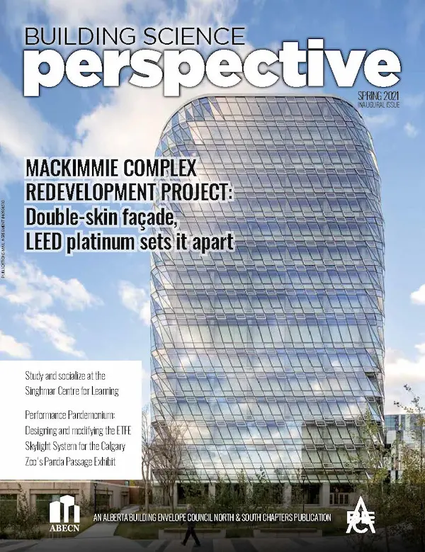 Cover of the Spring 2021 Building Science Perspective publication