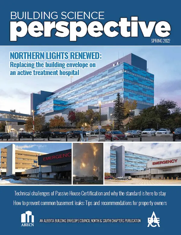 Cover of the Spring 2021 Building Science Perspective publication